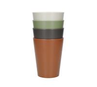Mikasa summer - vasos de plástico reciclado, juego de 4 vasos ligeros