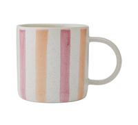 Mikasa - taza a rayas rojas y rosas, 380 ml
