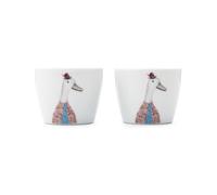 Mikasa tipperleyhill porcelain duck egg cup set of 2, 5 x 4cm