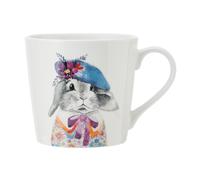 Mikasa tipperleyhill taza de porcelana con estampado de conejo, 380ml