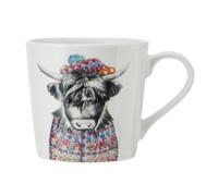 Mikasa tipperleyhill taza de porcelana con estampado de vaca de las hi