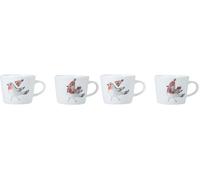 Mikasa Tipperlyhill juego de dos tazas de café espresso Robin de loza 90 ml, caja de regalo (Paquete de 2)
