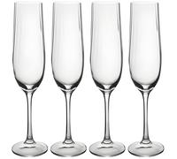 MIKASA Treviso - Lead-free crystal glasses set (4 pieces, 190 ml) with wavy effect for shot drinks, ideal for elegant dining and entertaining.