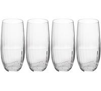 Mikasa treviso vaso alto de cristal, 400ml, juego de 4 vasos finos tra