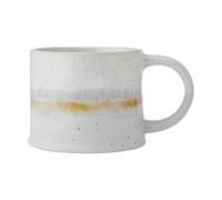 Mikasa white reactive glaze stoneware mug, cup for tea and coffee, 450