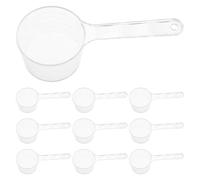 Mikikit 20 Piezas Cuchara Medidora Plástica con Medidas Graduadas Diseño Ergonómico para Mezcla y Dosificación Precisa de Polvos y Líquidos para Mascarillas Faciales Cocina y