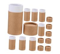 Mikikit 8 piezas Caja de Redonda con Tapa Tubos de Almacenamiento para Botellas de Aceite Esencial Caja de Papel Artesanal para Guardar Infusiones y Objetos Pequeños Diseño Elegante y