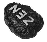 Mikikit Adorno de Piedra Decorativa de Resina Negro para Decoración Zen en Casa y Macetas, Accesorio para Mini Jardín Estilo Simple y Realista