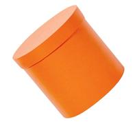 Mikikit Caja Redonda Mini para Flores Naranja Cubo de Cartón Cilíndrico para Arreglo Floral Caja para Guardar Ramos de Flores Adecuado para Cumpleaños y Bodas