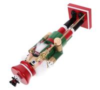 Mikikit Cascanueces de Madera para Decoración Navideña, Figura Creativa y Adorable para Adornar el Hogar Accesorio para Fotos