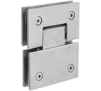 Mikikit Colgador Toalla Mampara Ducha Bisagras para Puertas de Ducha de Acero Inoxidable y Abrazadera de Vidrio para Baño de Hotel Apertura Suave y Agarre Fiable