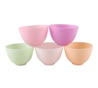 Mikikit Cuenco de Silicona y Preparar Ingredientes en Casa Blanco sin Olor, Resistente a Caídas y Apto para Microondas 10,5x7cm Adecuado para Mezclar Mascarillas Faciales
