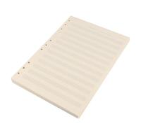 Mikikit Papel 2 Mm de Separación y 12 Líneas en Color Blanco 100 Recambio Práctico de Sueltas para Músicos para y Personal