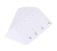 Mikikit Papel de Repuesto A7 de Papel Superficie Suave y Resistente para Cuaderno de 6 Anillas, 3 Páginas Sueltas para Planificador Escolar en Casa