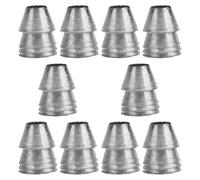 Mikinona 10 Piezas Cuña de Refuerzo para Martillo de Hierro Plata Compacta | Accesorio de Fijación para Estructura de Madera, Ligero y Fácil de Guardar, Uso en Carpintería