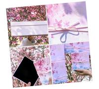Mikinona Caja de Obsequio para San Valentín Sakura Rosa 25X18X8 CM Set Bolsa y Estuche de Papel para Cumpleaños Bodas y Embalaje Festivo