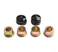 MIKMLYZE Kit de conversión de buje de rueda delantera a rodamiento de metal y goma compatible con CRAFTSMAN, para MURRAY, para HUSKEE, cortacésped compatible con 532009040, 532124959, 91334,