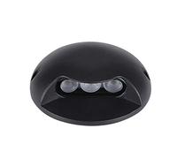MIKOTR Focos Suelo Led Exterior Luz Lateral 2W 3W No Es Necesario Abrir Agujeros Impermeable Ultradelgado Aplicar para Jardín, Terraza, Acera(Luz Blanca cálida 3000K,3W)