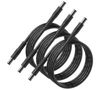 MIKRUI Cable de extensión de alimentación de 12 V CC, 5,5 x 2,1 mm, 18 AWG | Para cámara de seguridad CCTV, cámara IP, tira de luz LED, router, DVR. 5 V-36 V, centro positivo, macho a macho