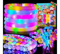 Mikulala 12 tubos para la ansiedad, suministros de fiesta, bolsa de regalos iluminados, regalos de regreso para niños, rellenos de calcetines de cumpleaños, caja de aula, premio para niños