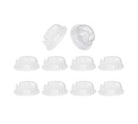 Milageto 10 Tapones para riel Inferior de persiana, Accesorios Transparentes de fácil instalación, Tapones para Botones de cordón de Escalera de riel Inferior,
