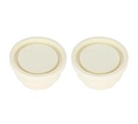 Milageto 2 Piezas Tapones de Goma para Escalera de Piscina Tope Reemplazo Universal Protector Antideslizante para Uso en Piscinas Enterradas Reparación Manteni, Blanco