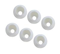 Milageto 6 Piezas Tope Elástico Bola Bloqueo Hebilla Ajuste de Cordón Plástico para Sujetar Zapatos Mochila Tienda Remolque Adecuado para Viaje Hogar, Blanco