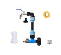 Milageto Barrel Connector Adapter con Conector de Bidón Adaptador de Depósito Grifo de Palanca y Salida Recta Plástico y Metal Conexión de 3/4 Pulgadas, 0.25 Metros, style to 1