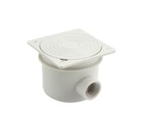 Milageto Caja de Conexiones Subacuática DN20 Caja Estanca Caja Eléctrica Caja para Piscina Cuerpo Cilíndrico con Brida Cuadrada IP68 para Sellado y