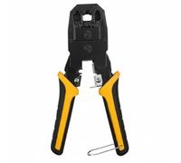 Milageto Crimpadora de Conectores de Cable Herramienta Profesional para Crimpar Cortar y Pelar Cables de Red Ethernet Compatibilidad con Instalaciones, color to 3
