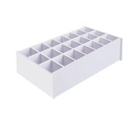 Milageto Estante Organizador para Pinturas de Diseño Sencillo Y Apilable para Almacenar Pinturas Acrílicas Óleos Pinceles Y Accesorios DIY en PVC Res, 21 Ranuras