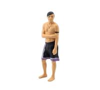 Milageto Figura a Escala 1/64 Tallado Figura Humana en Miniatura Artística Figurita para Coleccionistas, Negro, Púrpura