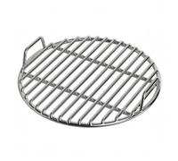Milageto Parrilla para Barbacoa Rejilla Resistente en Acero Inoxidable con Bastones y Doble Asa Circular Adecuada para Asado Salidas Jardín, 35 Cm