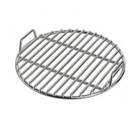 Milageto Parrilla para Barbacoa Rejilla Resistente en Acero Inoxidable con Bastones y Doble Asa Circular Adecuada para Asado Salidas Jardín, 33 Cm