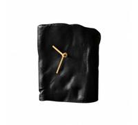 Milageto Reloj Artístico Mesa Decorativo Reloj Estilo Rustic Elegance Minimalista para Hoteles, Alojamientos Turísticos, Dormitorio, Estante, Negro