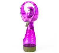 Milageto Ventilador Portátil de Mano Atomizador Nebulizador con Depósito para Agua y Niebla Diseño Ergonómico Ligero con 2 Pilas AA Apto para Excursiones Gimnasio Parque en Jardín, Grape Purple