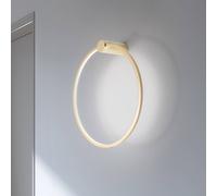 Milagro Lighting Aplique de pared LED Saturno, dorado, Ø 50 cm, metal, 4000 K