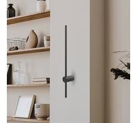 Milagro Lighting Aplique de pared LED Swing, altura 90 cm, CCT, metal, negro