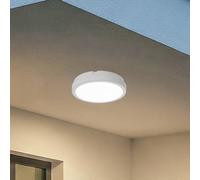 Milagro Lighting Plafón LED Vera, blanco, plástico, Ø 22 cm, IP65 EC:EPREL:1781514