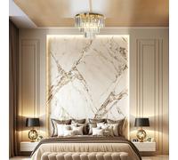 Milagro Lighting Plafón Milano, Ø 45 cm, dorado/cristal, vidrio, 6 x E14