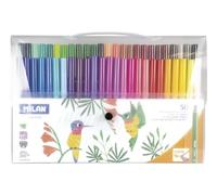 MILAN Rotuladores 06CT50 – Pack de 50 colores, punta cónica en estuche