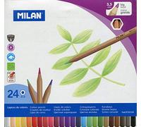 Milan 0722124 - Pack de 24 lápices de Colores, Mina Grande