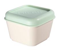MILAN 085111GR Recipiente para Alimentos Cuadrado 0.33L, Tapa Verde, Plastic