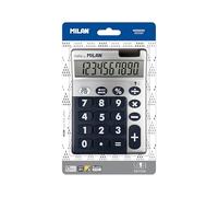 MILAN Calculadora 159906SLBBL, 10 dígitos, plata y azul
