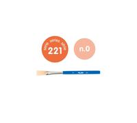 Milan 221 pack de 10 pinceles planos para cola y tempera - bolsa con c