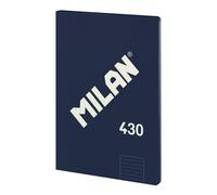 MILAN 430 - Libreta A4 Encolada. Papel Cuadriculado 48 Hojas 95gr Azul