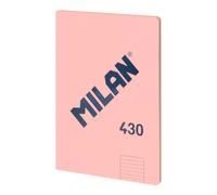 MILAN 430 - Libreta A4 Encolada. Papel Pautado 48 Hojas 95gr Rosa
