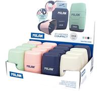 Milan 4703116snc sacapuntas sacapuntas manual azul, verde, rosa, blanc