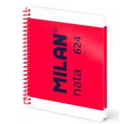 Milan - 57053E80P cuaderno y block A5 80 hojas Rosa, Blanco 57053E80P