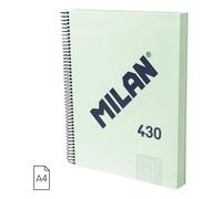 Bloc Milan 430 Since 1918 Tapa Extra A4 120H Cuadric.5X5 95G Verde (Set de 3)